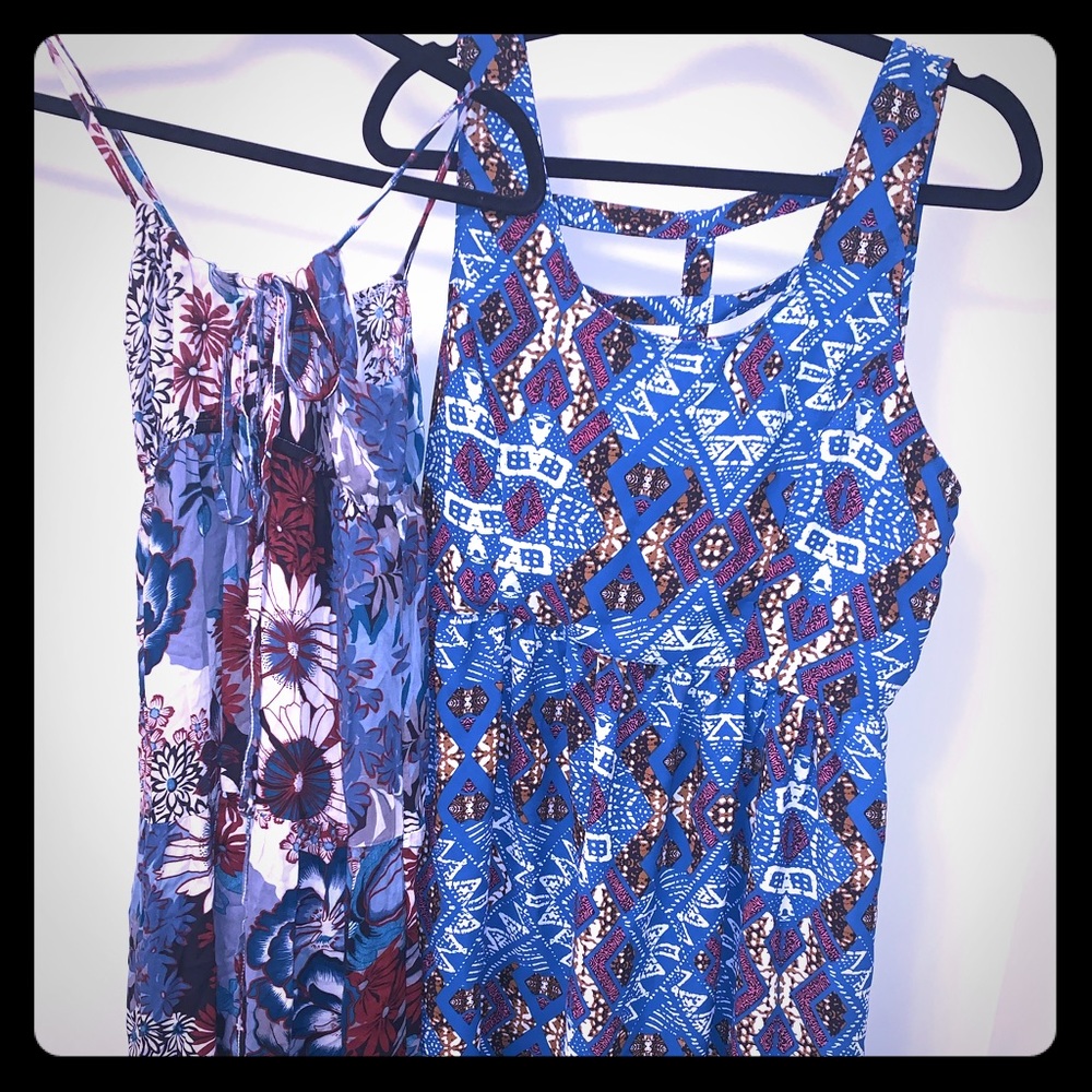 Bundle of 2 dresses (1maxi/1short) in boho pattern